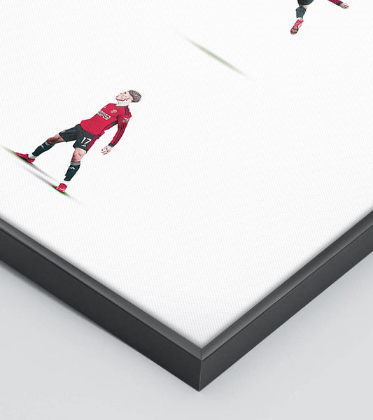 Sequence of Garnacho's overhead kick vs Everton