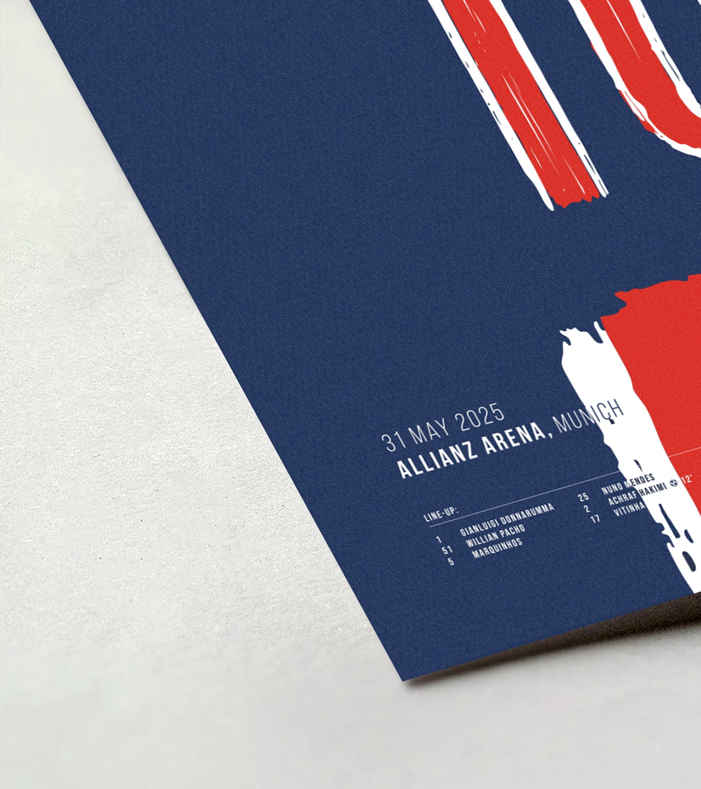 PSG First-Ever CL Title in Stunning 5–0 Victory (Dembelé) (Jersey ver.)