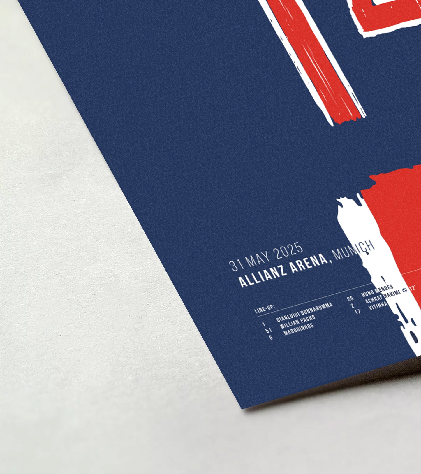 PSG First-Ever CL Title in Stunning 5–0 Victory (Doué) (Jersey ver.)