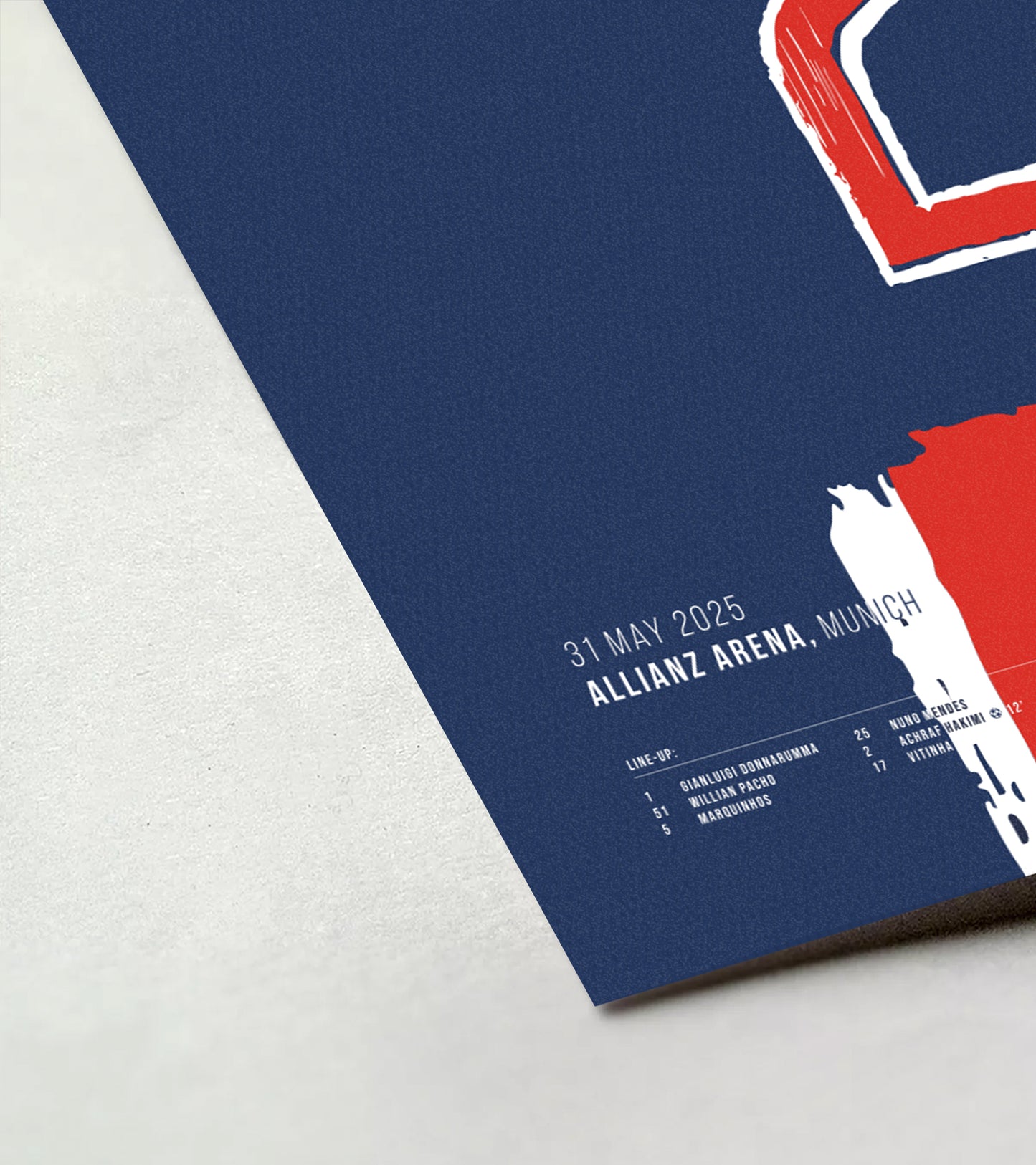 PSG First-Ever CL Title in Stunning 5–0 Victory (Hakimi) (Jersey ver.)