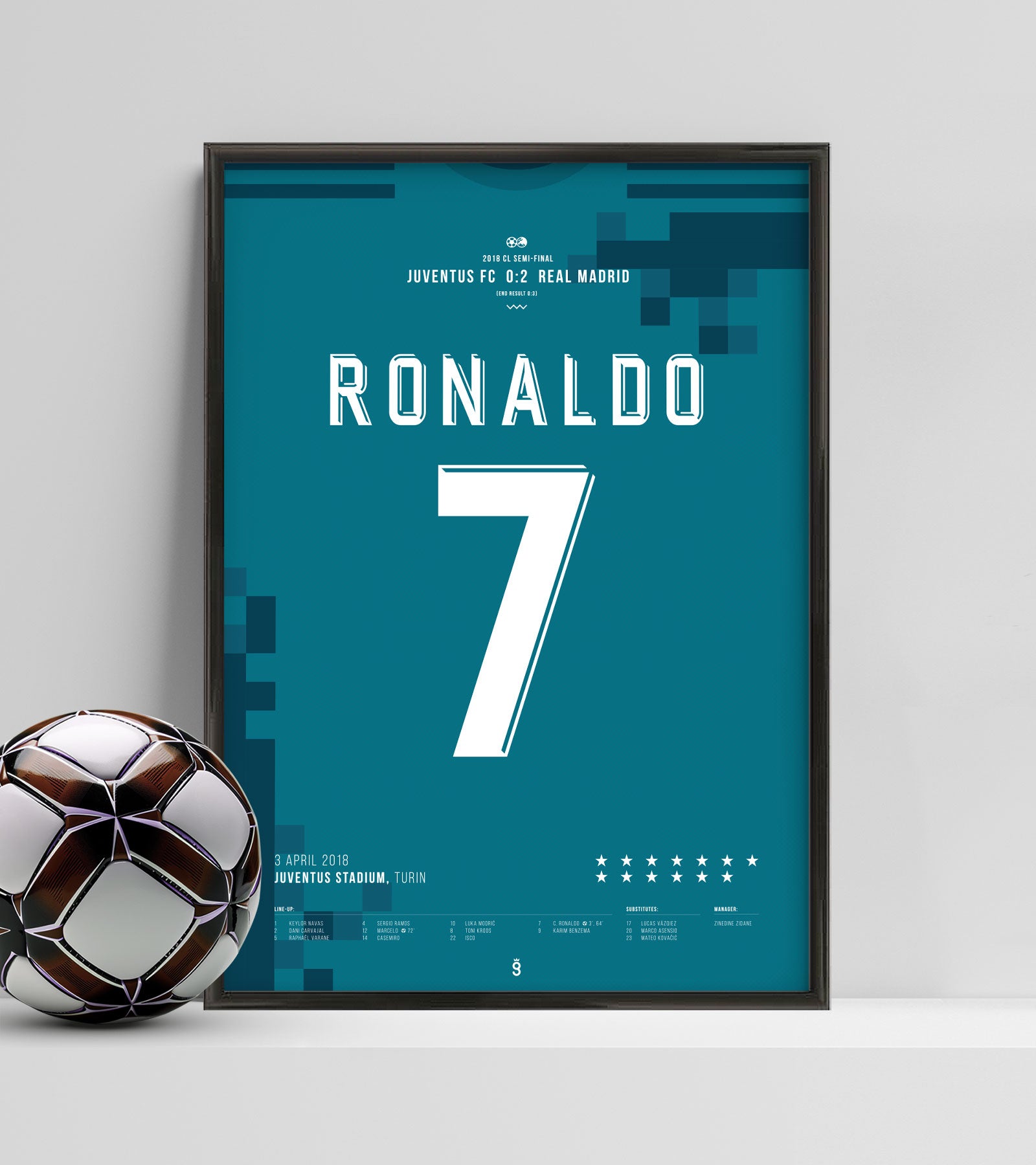 Ronaldo's stunning overhead kick for Real Madrid (Jersey ver