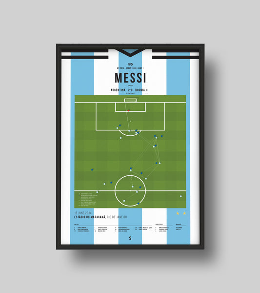 Messi goal against Bosnia and Herzegovina