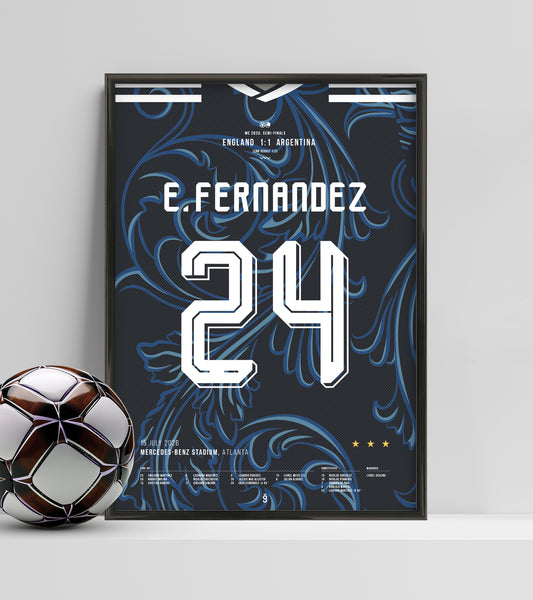 Enzo Fernández’s equaliser vs England (Jersey ver.)