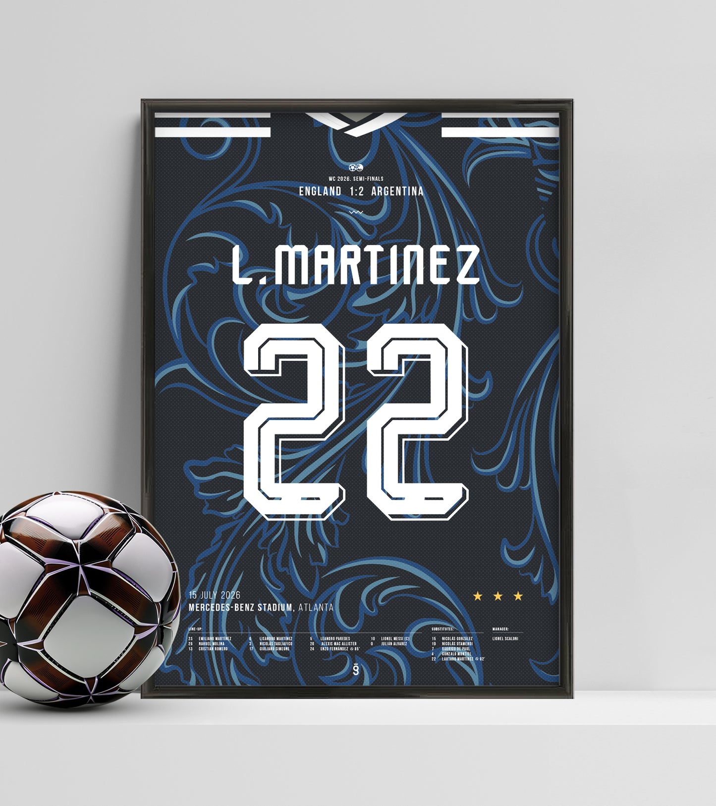 El gol de Lautaro Martínez contra Inglaterra (Jersey ver.)