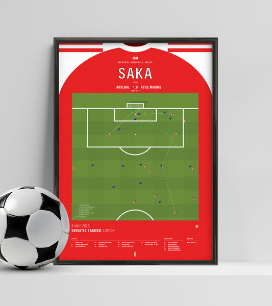 Saka sends Arsenal to the final