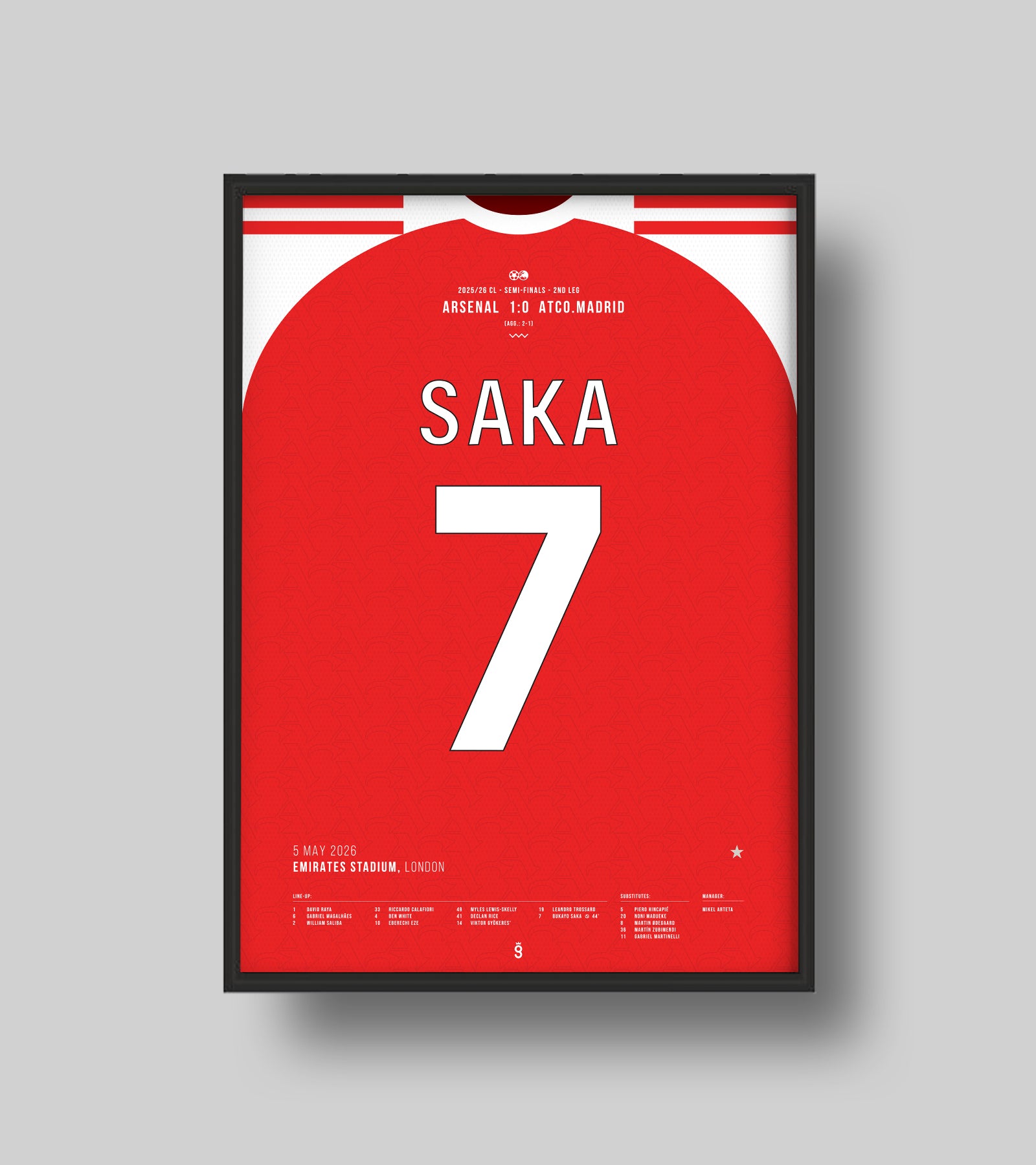 Saka sends Arsenal to the final (Jersey ver) – Goal of Fame