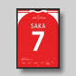 Saka sends Arsenal to the final (Jersey ver)
