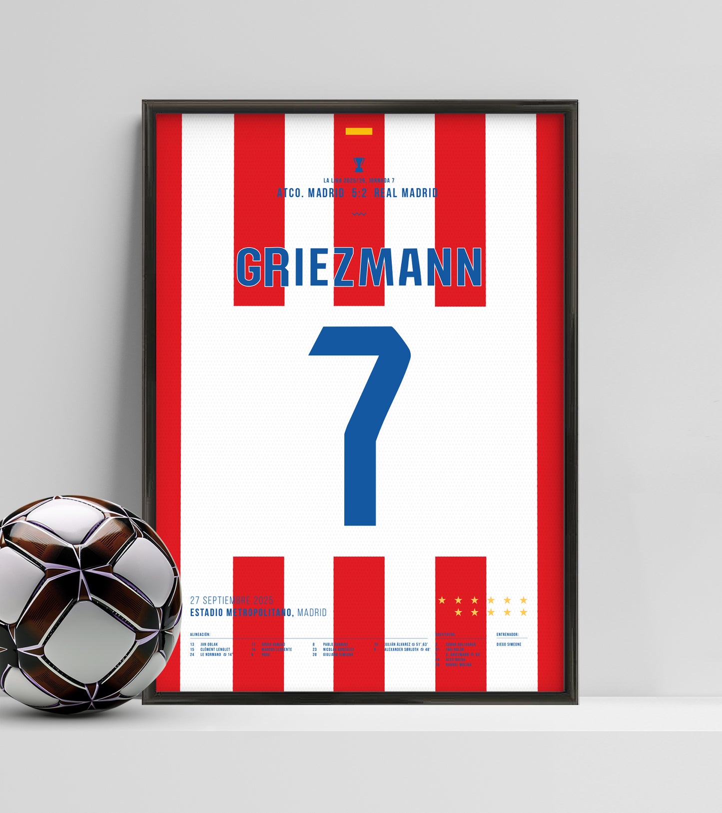 Atlético & Griezmann Thrash Real in Derby Rout (Jersey ver.)