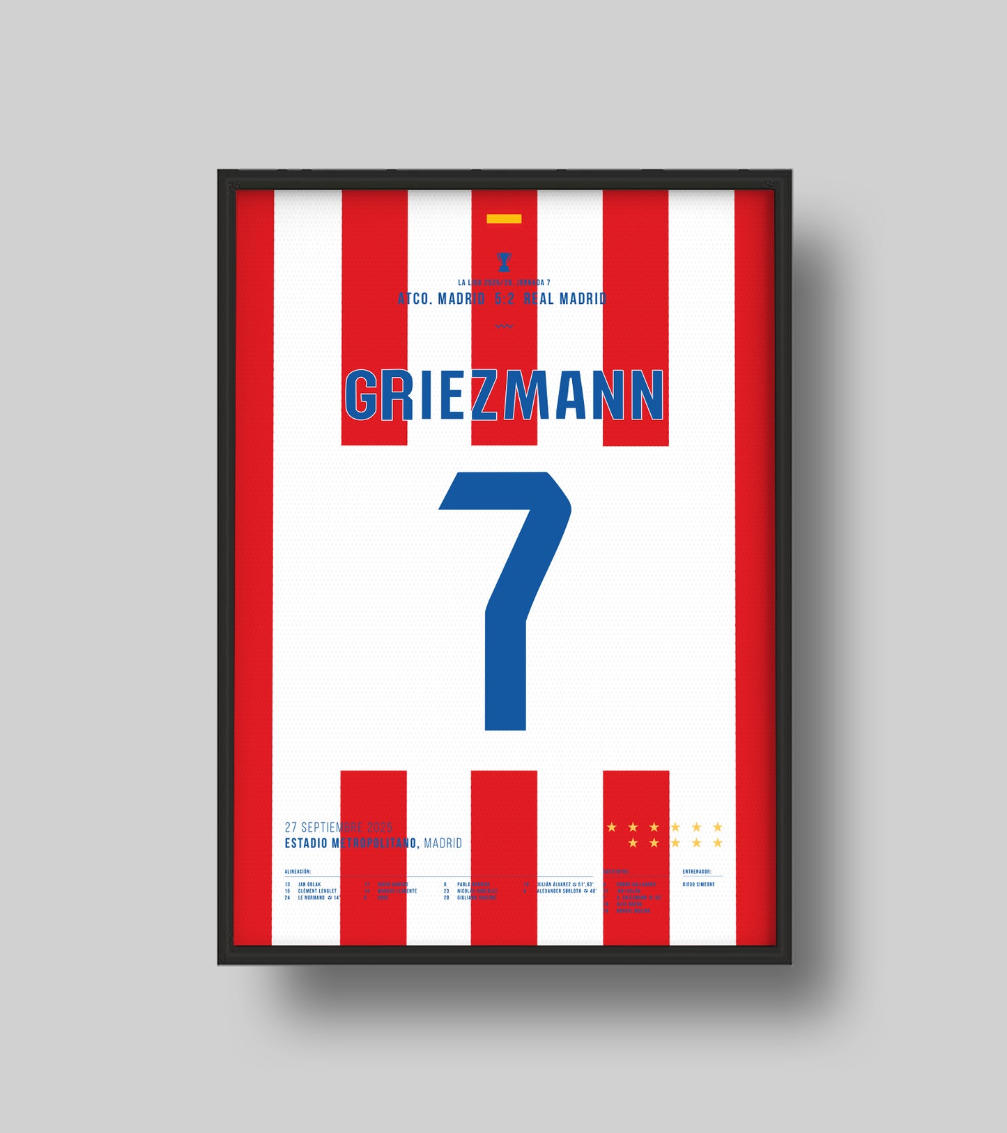 Atlético & Griezmann Thrash Real in Derby Rout (Jersey ver.)