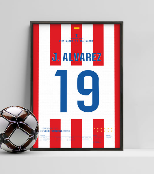 Atlético & J. Alvarez Thrash Real in Derby Rout (Jersey ver.)