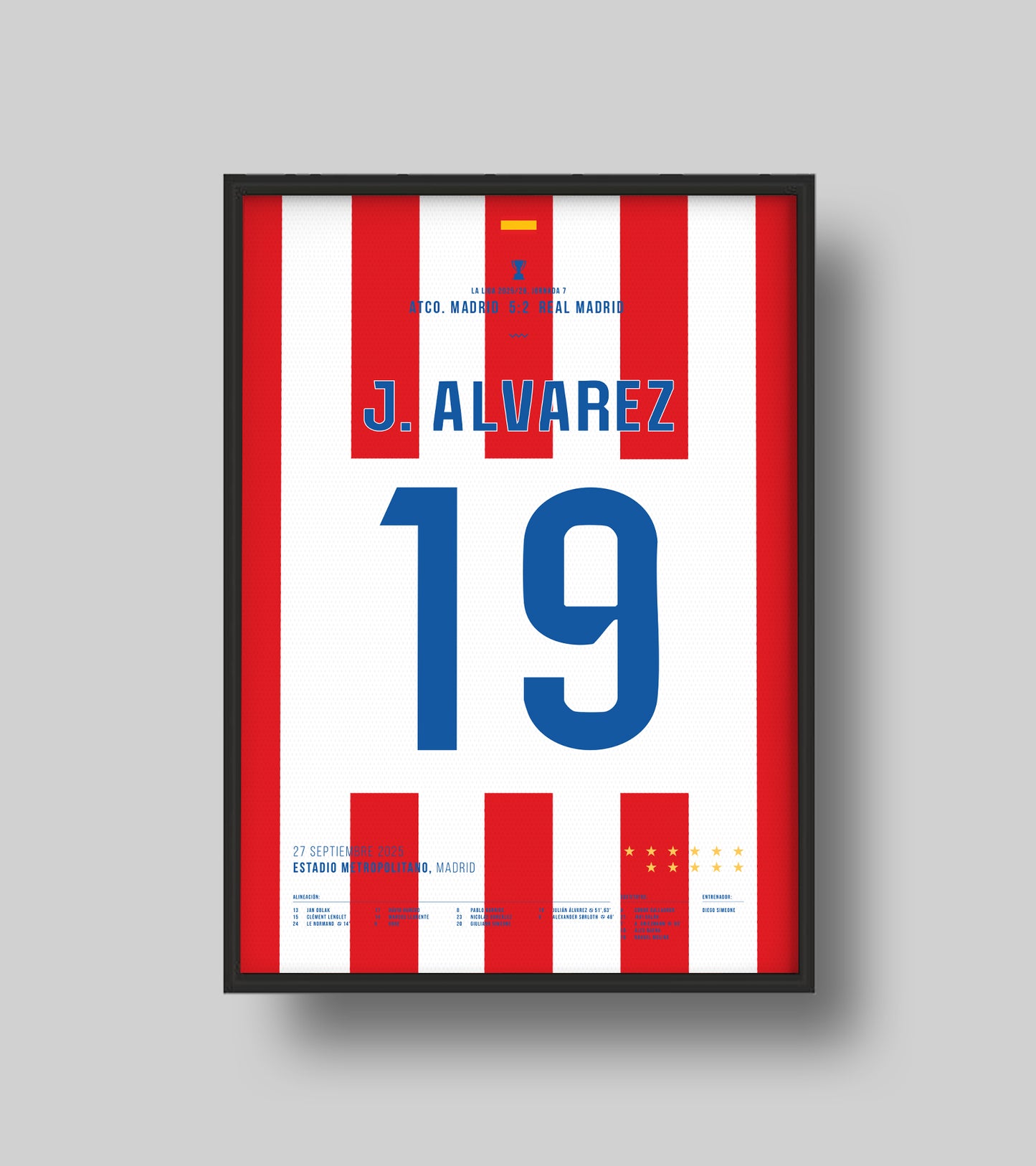 Atlético & J. Alvarez Thrash Real in Derby Rout (Jersey ver.)