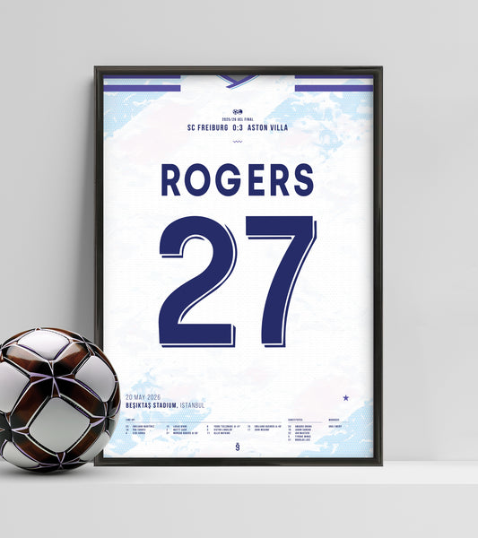 Aston Villa conquista su primer título europeo en 44 años (Jersey ver.)