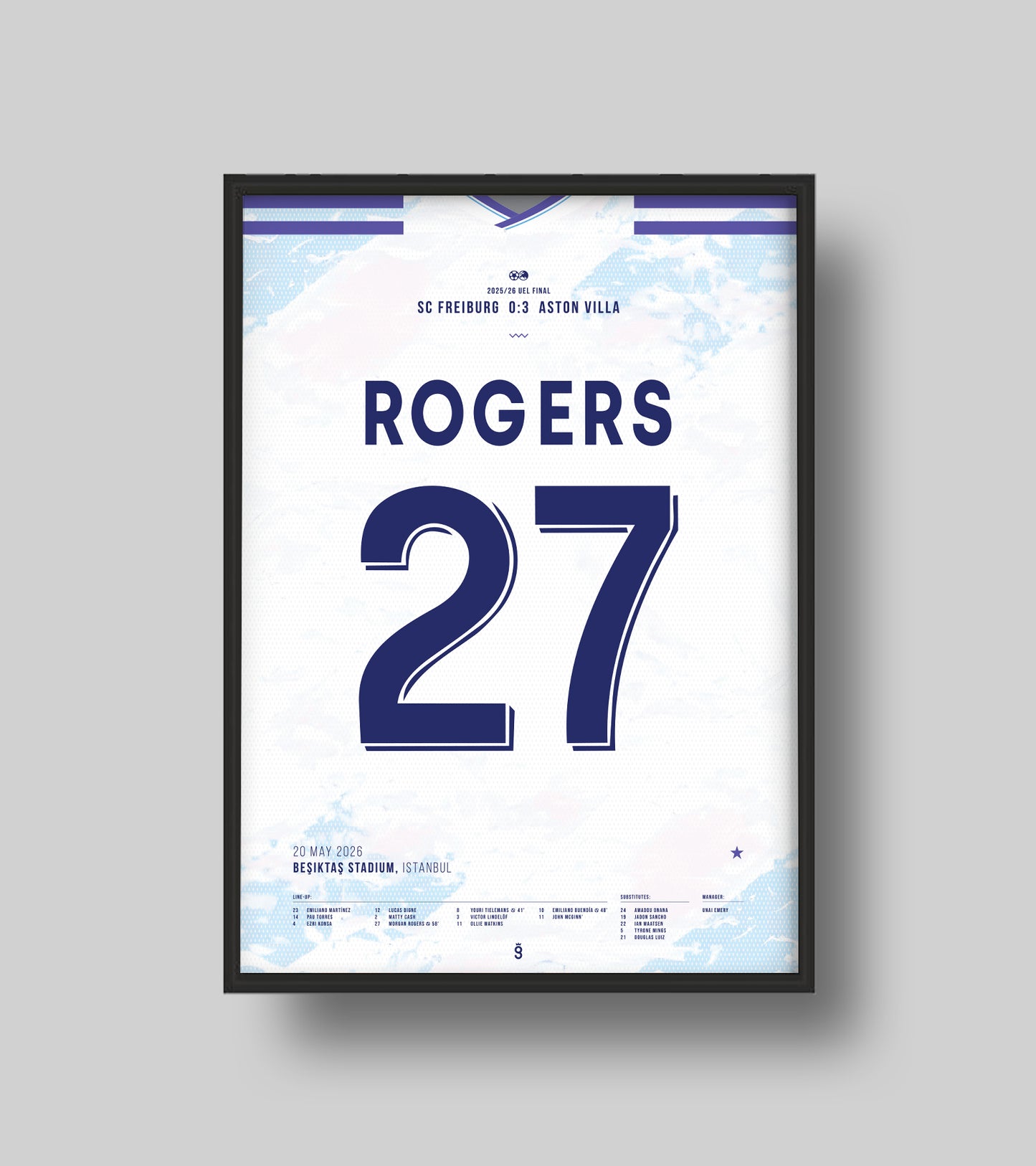 Aston Villa lift their first European trophy in 44 years (Jersey ver.)