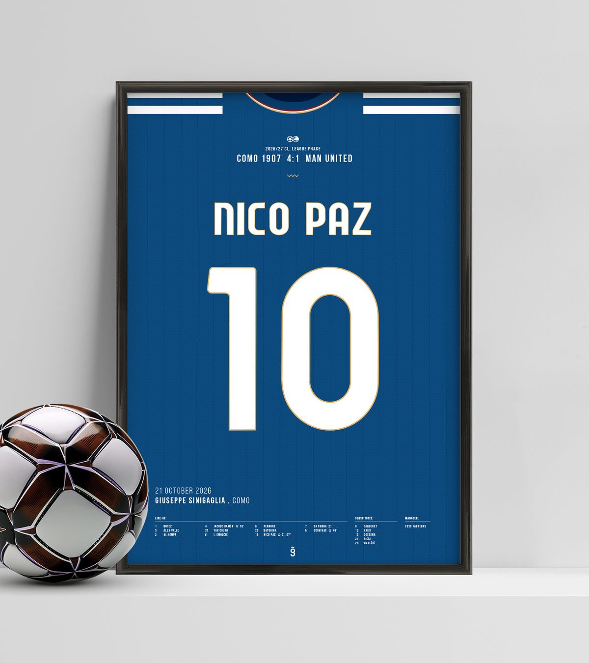 Nico Paz's masterclass vs Man United (Jersey ver.)