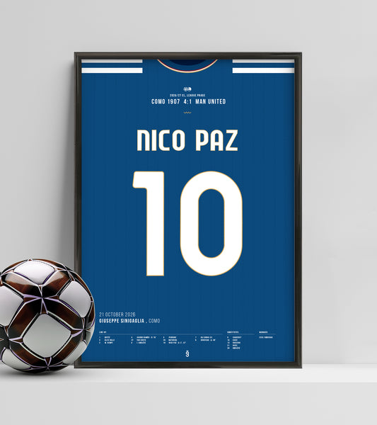 Nico Paz's masterclass vs Man United (Jersey ver.)