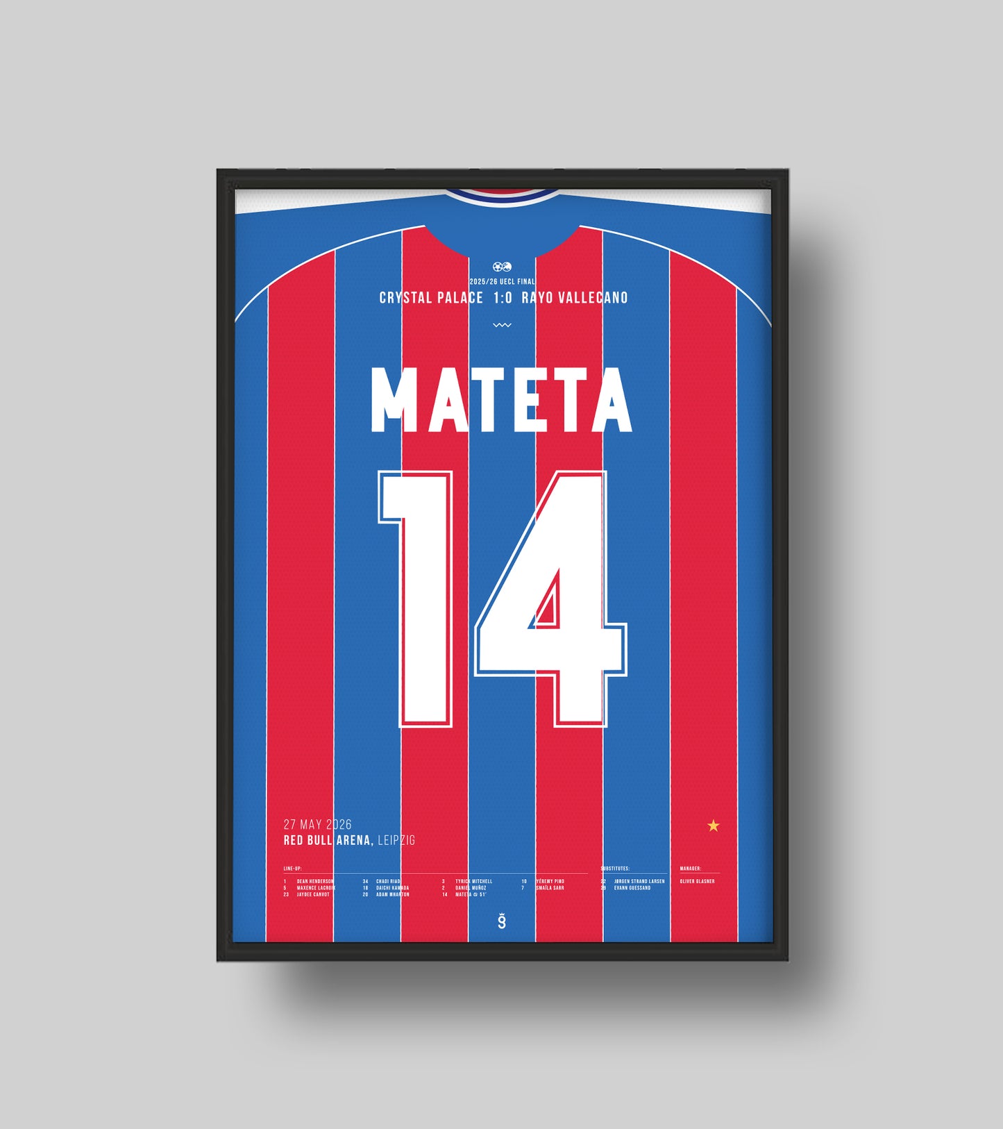 Crystal Palace lift their first European trophy (Jersey ver)