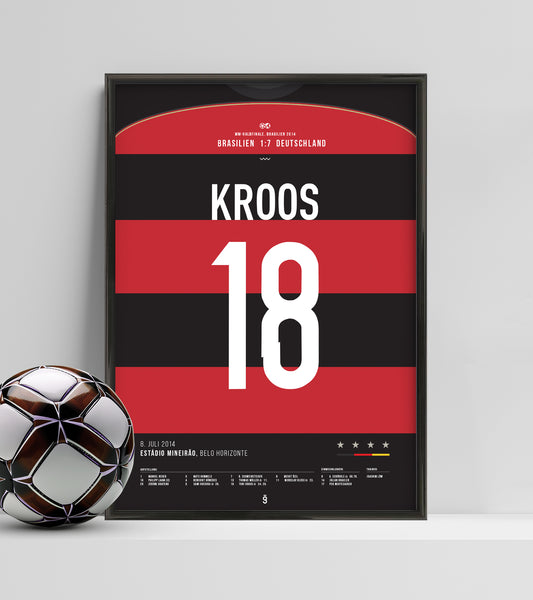 The legendary 7 goals of Germany v. Brazil (Kroos) (Jersey ver.)