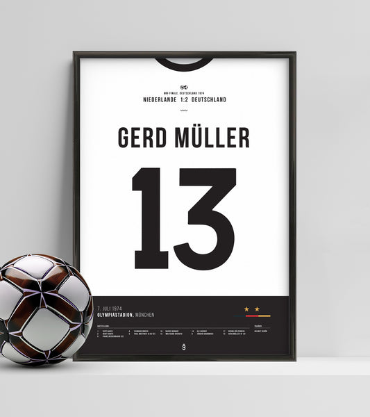 World Cup 1974: Gerd Müller (Jersey ver.)
