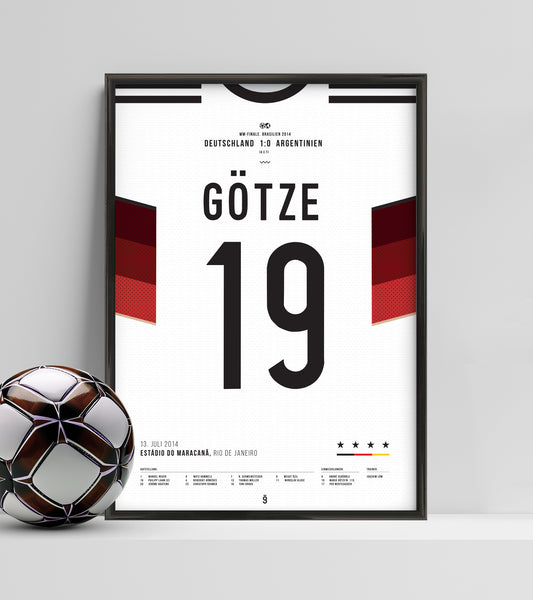 Mario Götze's goal made Germany Fußball-Weltmeister (Jersey ver.)
