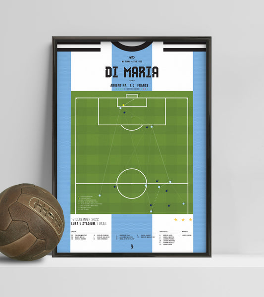 Di María anota gol crucial 2-0 en final de la Copa del Mundo