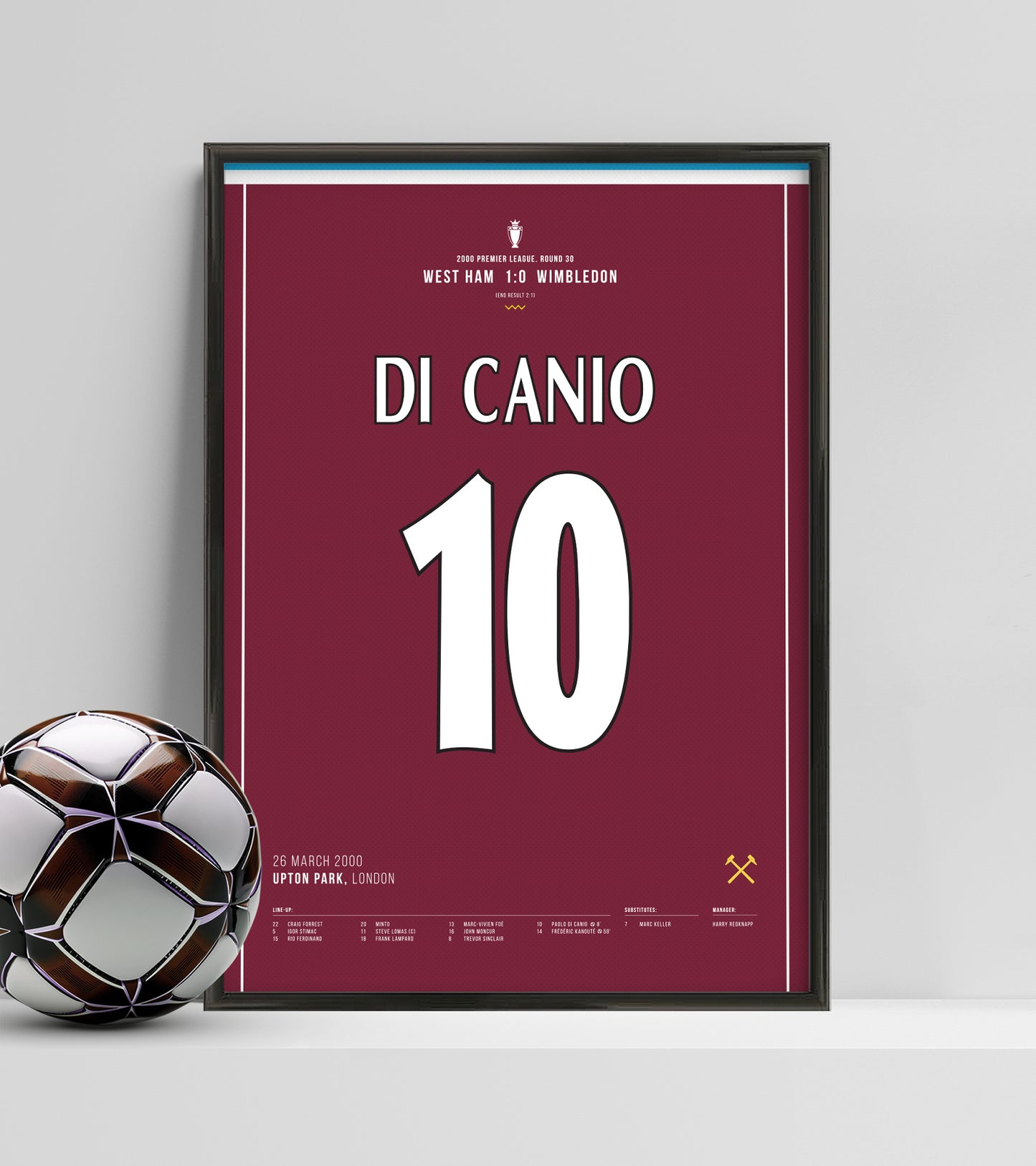 Paolo Di Canio Volley gegen Wimbledon