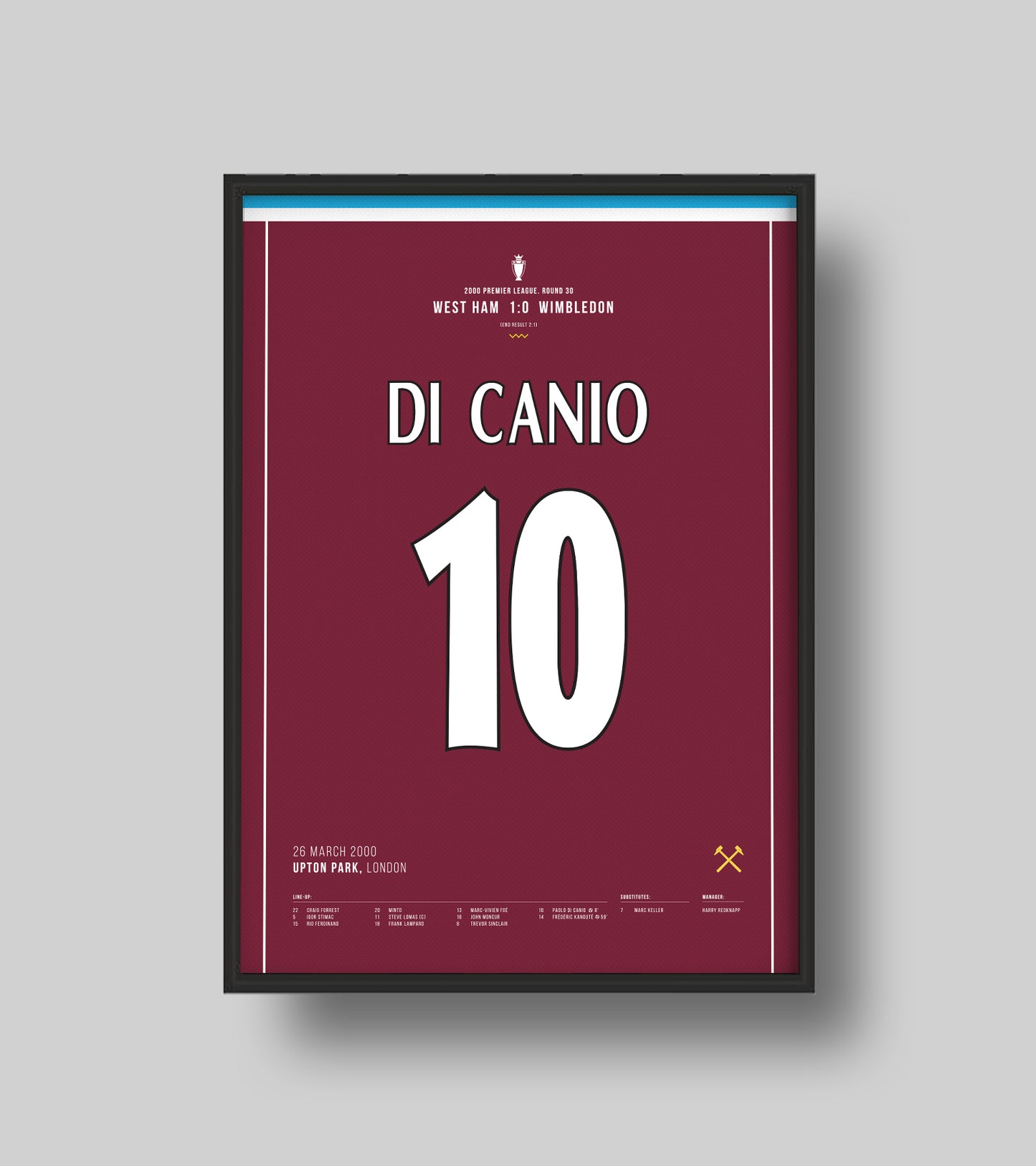 Paolo Di Canio Volley gegen Wimbledon