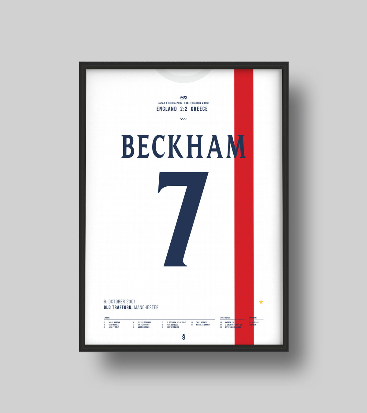 David Beckham's Iconic Free-Kick Against Greece (Jersey ver.)