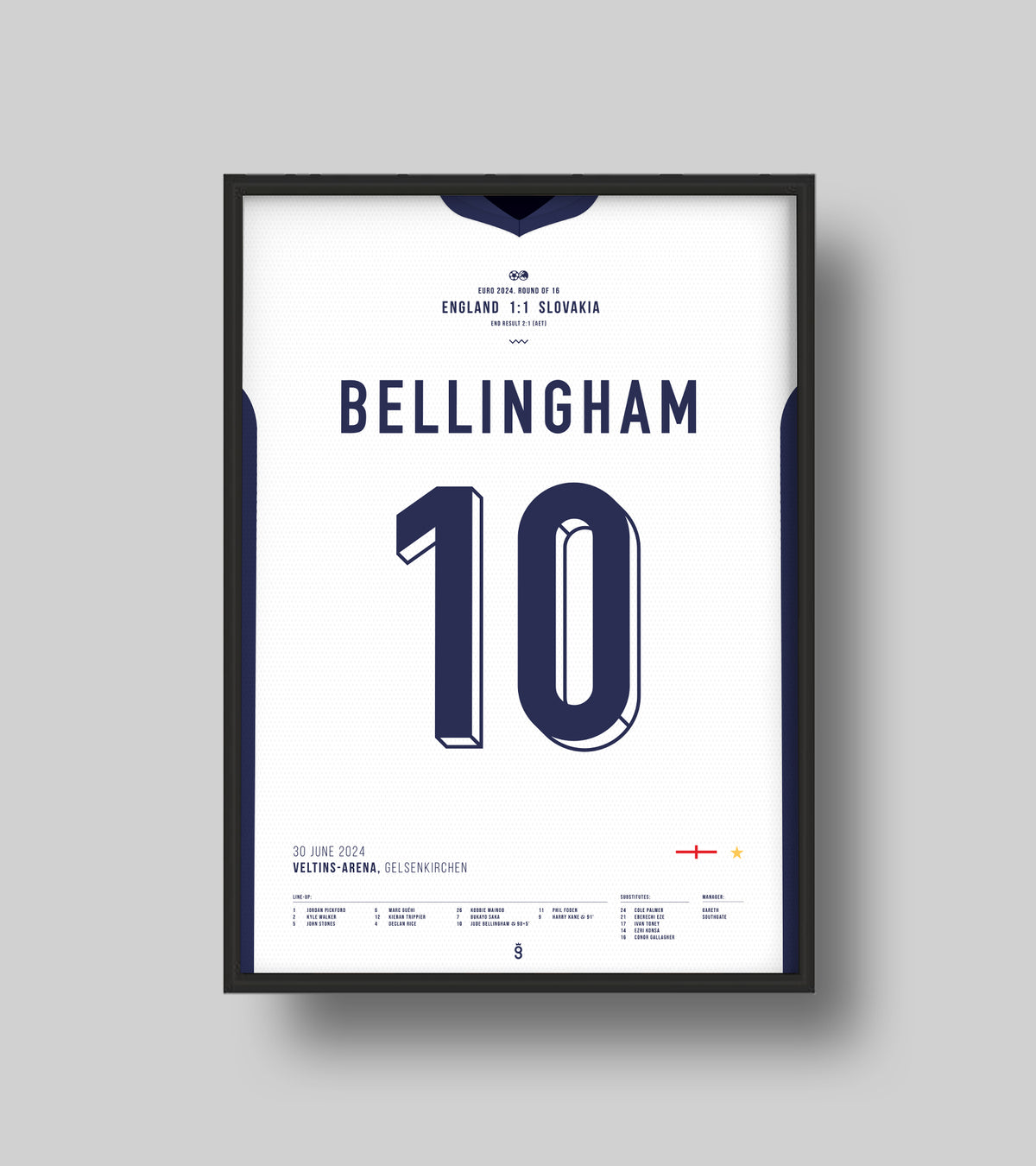 Bellingham's Spectacular Overhead Kick vs Slovakia (Jersey Ver.)