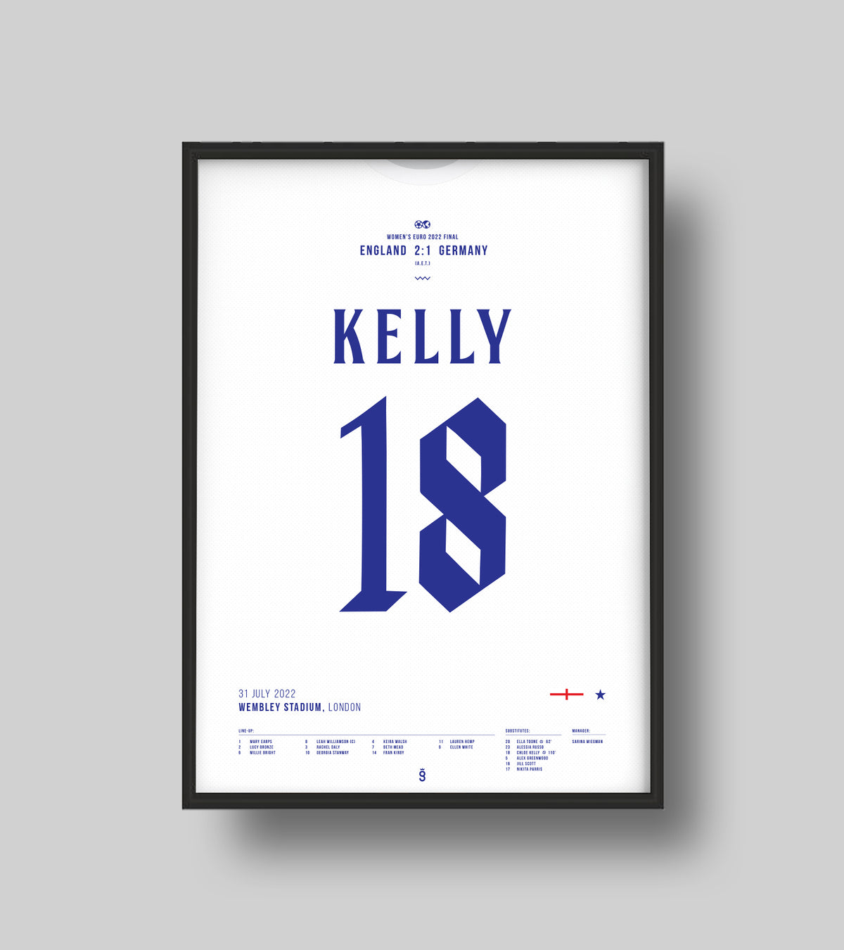 Kelly scores winner to win Women's Euro 2022 (Jersey ver.)