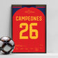 Spanien gewinnt seine zweite Weltmeisterschaft ⭐️⭐️ (Jersey ver.)