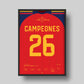 Spanien gewinnt seine zweite Weltmeisterschaft ⭐️⭐️ (Jersey ver.)