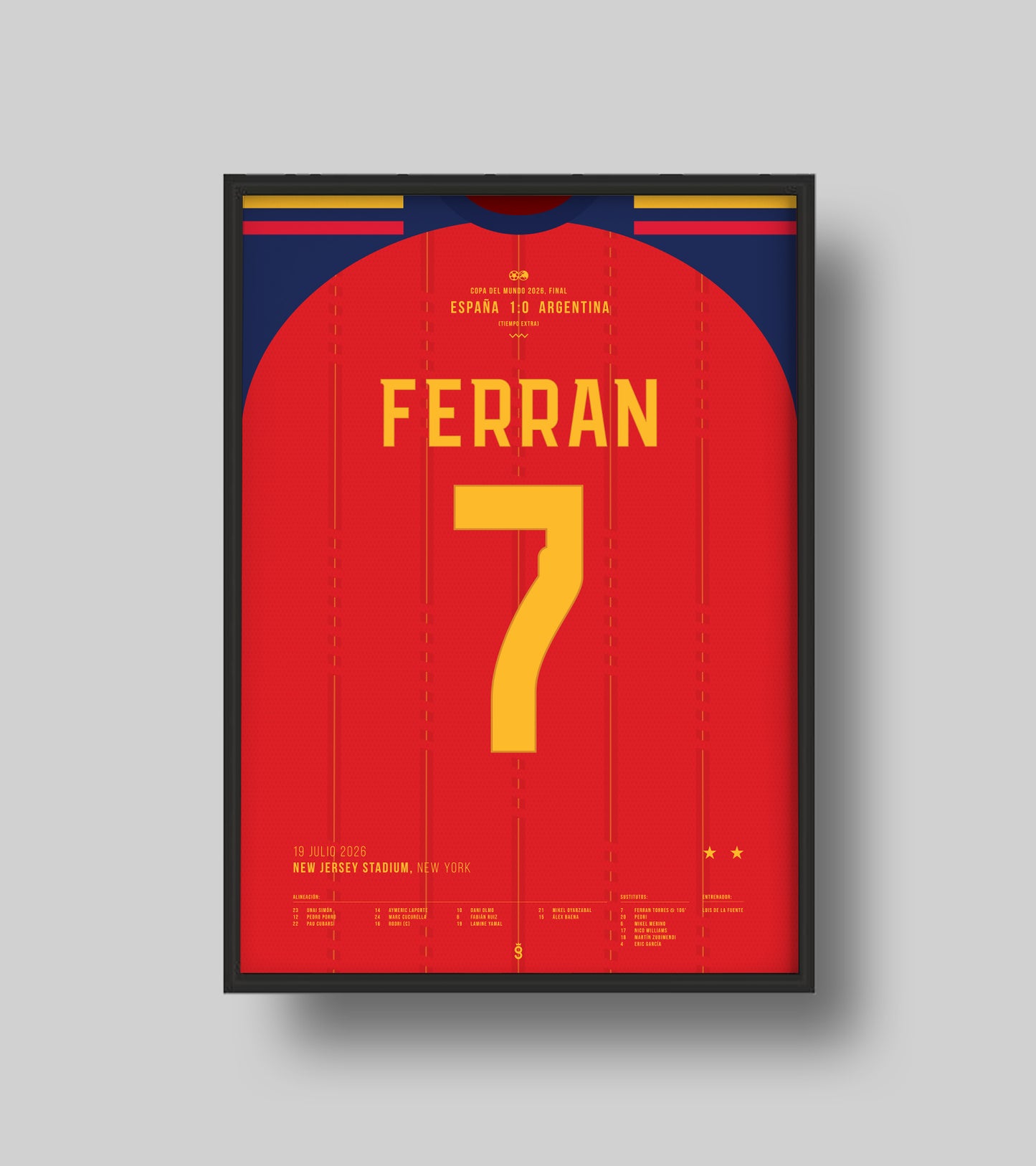 El gol de Ferran Torres contra Argentina ⭐️⭐️ (Jersey ver.)