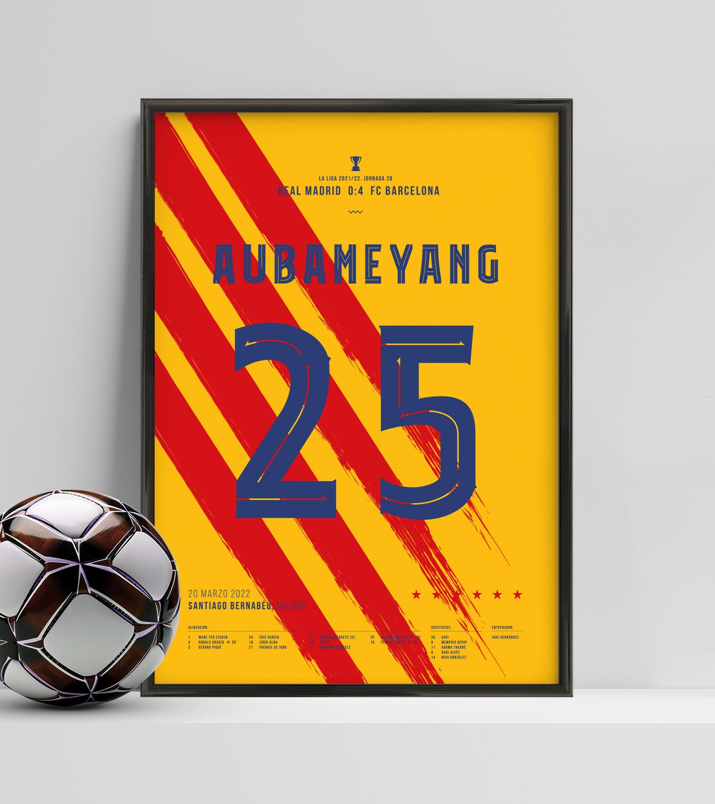 Aubameyang's wonderful night at the Bernabéu (Jersey ver.)