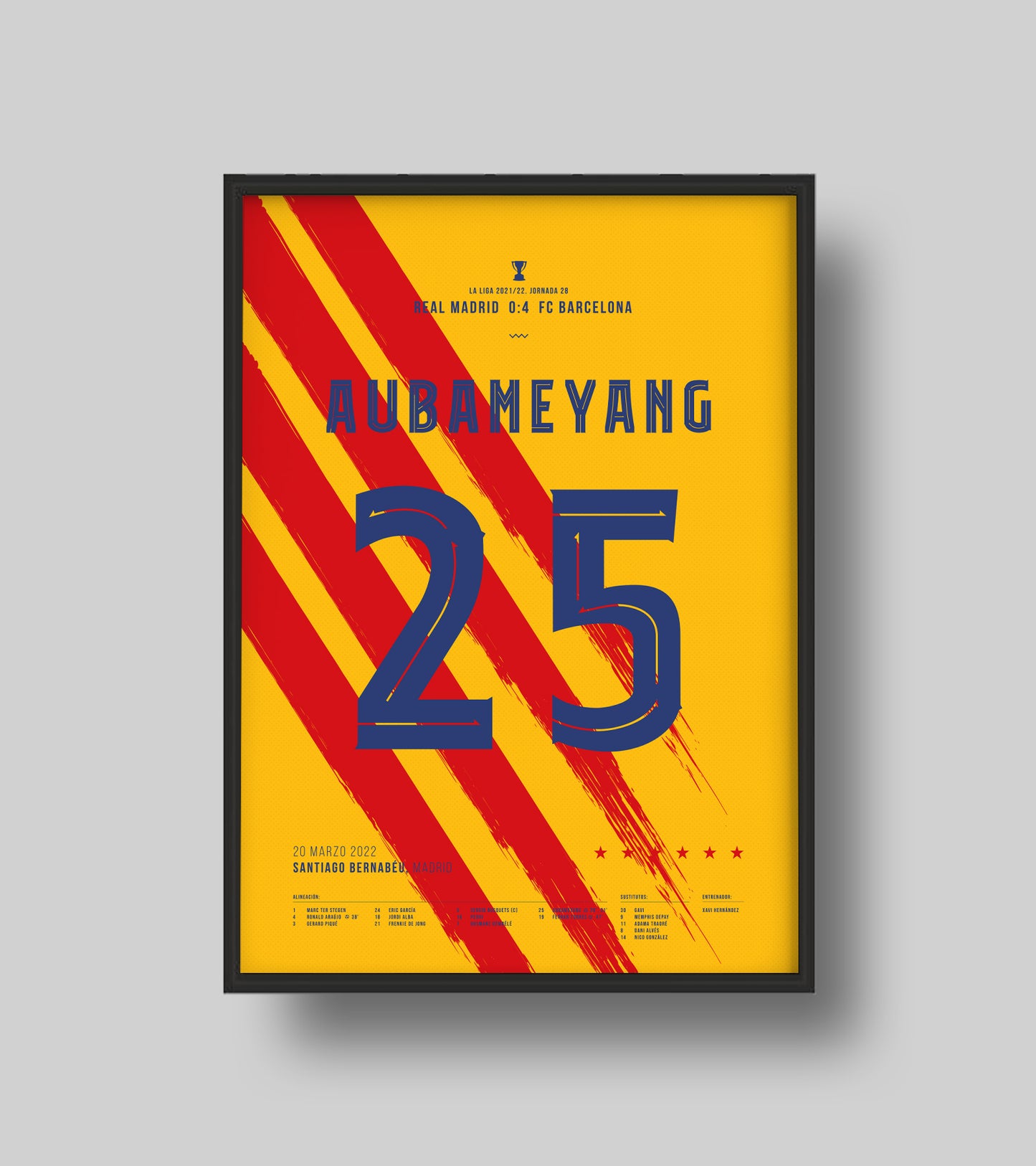 Aubameyang's wonderful night at the Bernabéu (Jersey ver.)