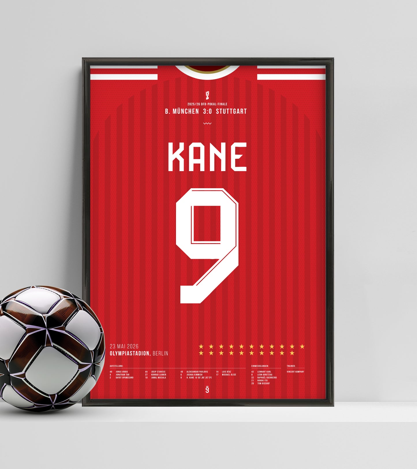 Harry Kane’s hat-trick seals Bayern’s Pokal (Jersey ver.)