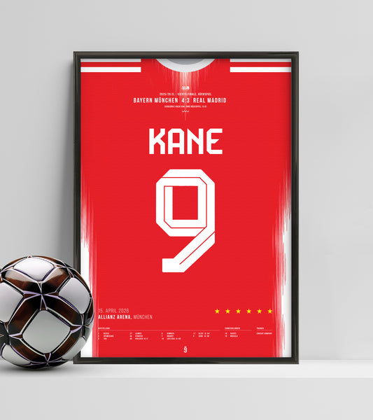 Bayern's dramatic 4–3 victory over Real Madrid (Jersey ver.)