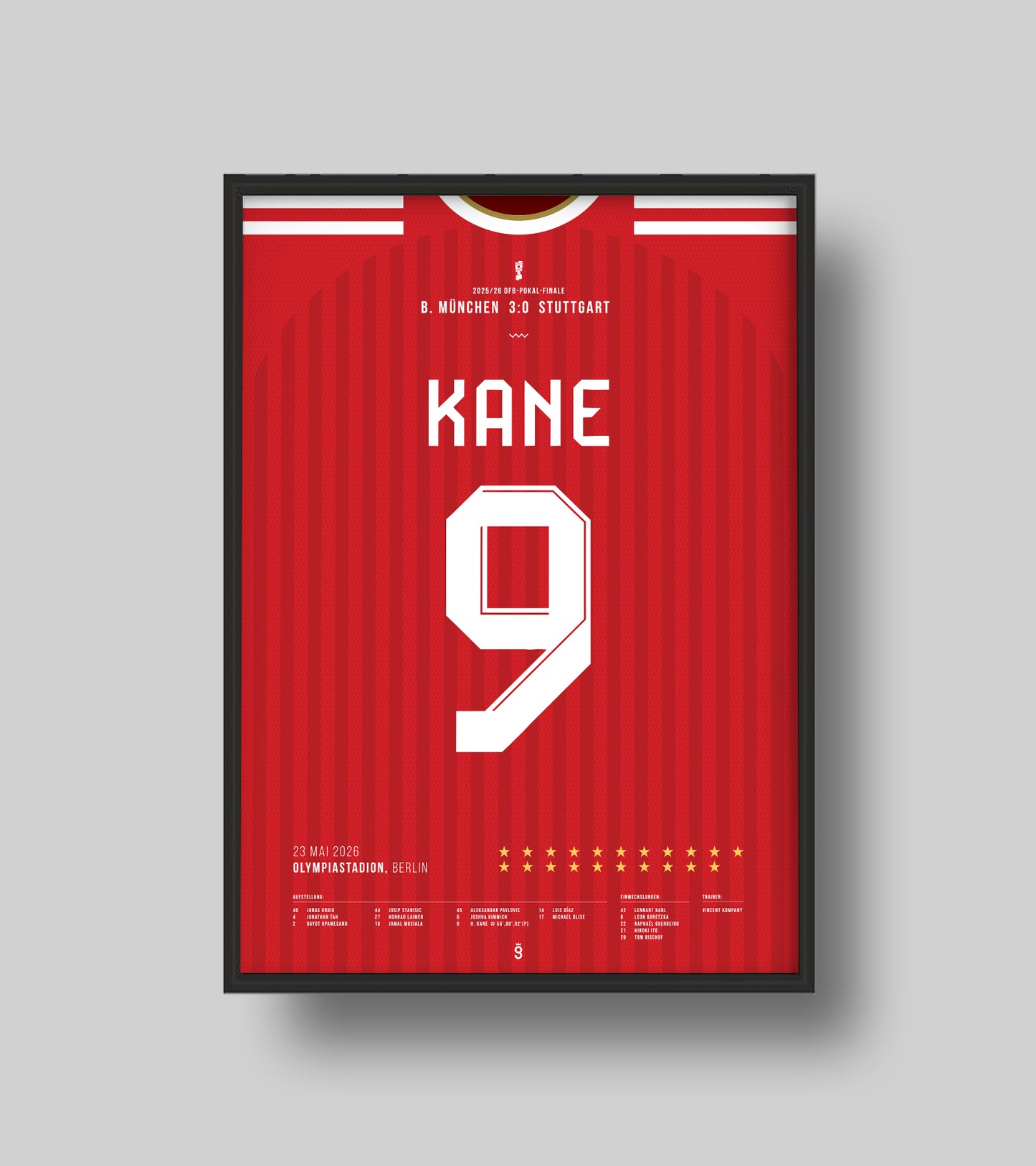 Harry Kane’s hat-trick seals Bayern’s Pokal (Jersey ver.)