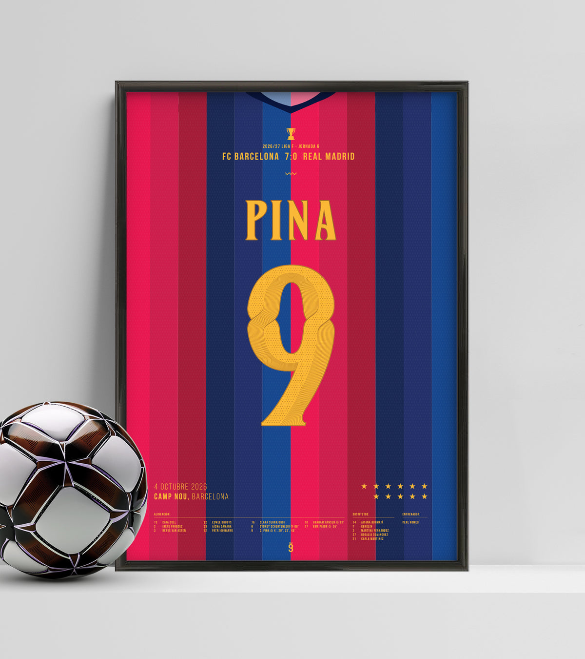Claudia Pina inscrit quatre buts lors du Clásico