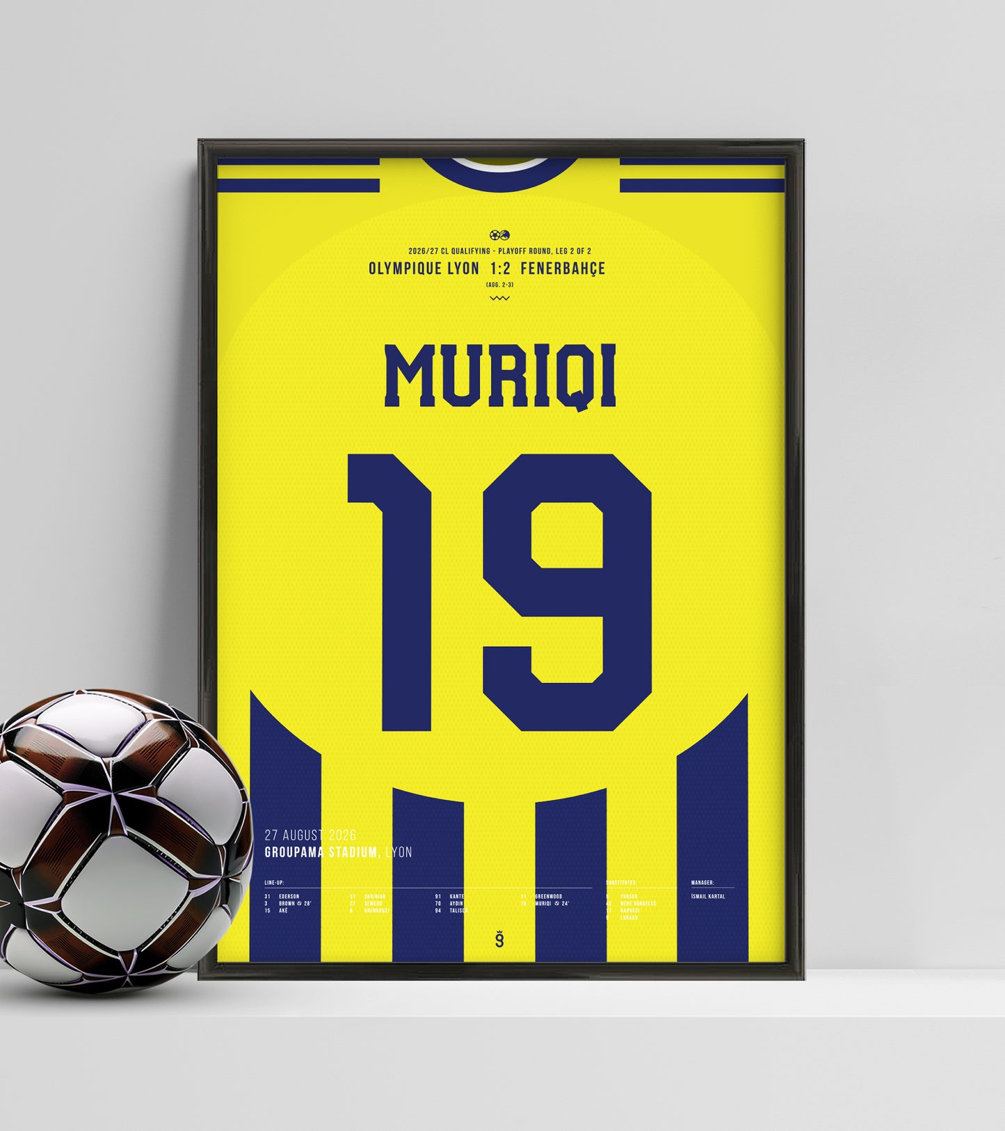 Fenerbahçe est de retour en Ligue des champions (Muriqi Jersey ver.)