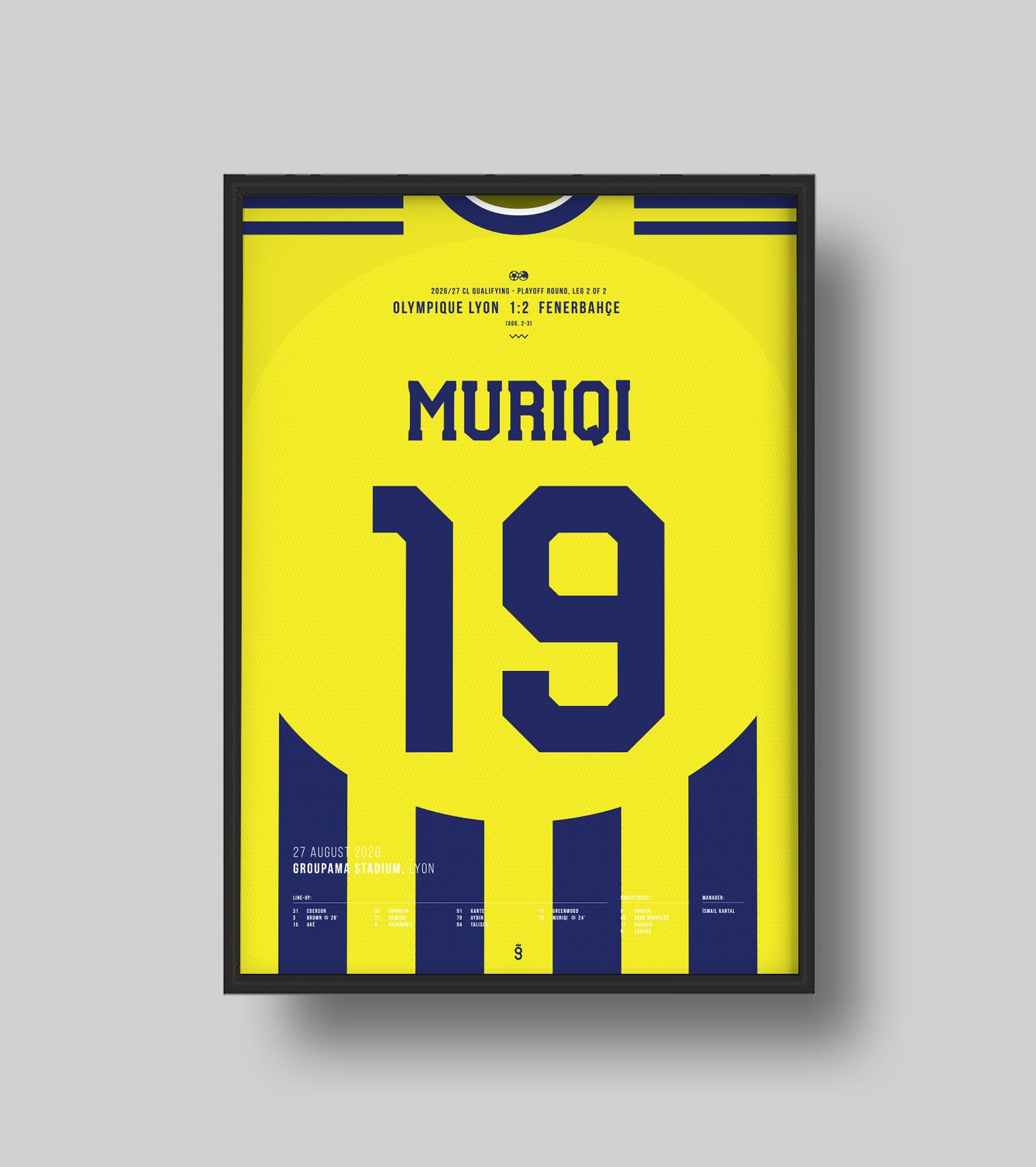 Fenerbahçe est de retour en Ligue des champions (Muriqi Jersey ver.)