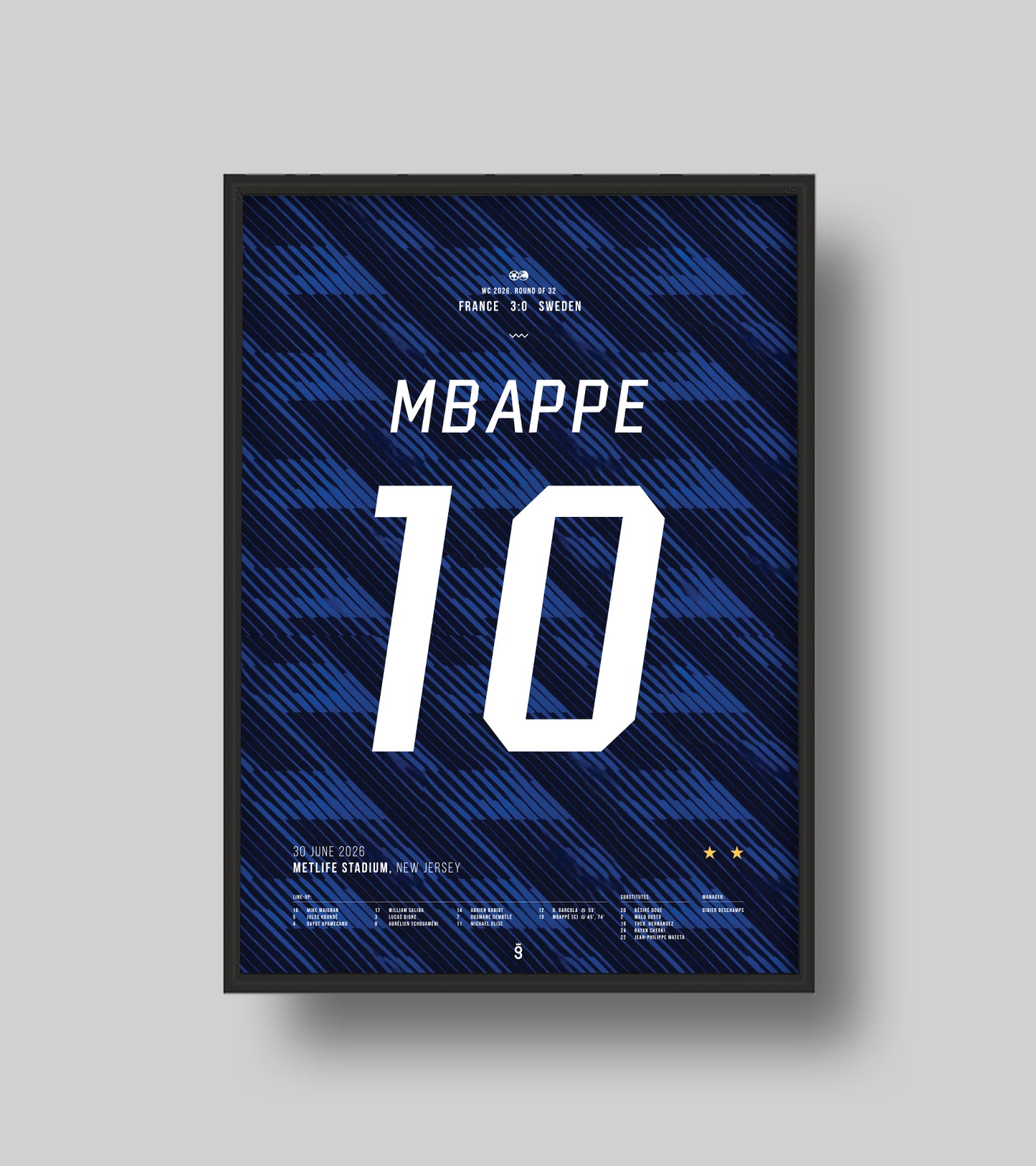 Mbappé brace vs Sweden (Jersey ver.)