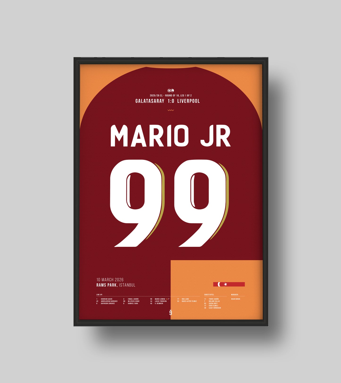 Galatasaray Beats Liverpool with Mario Lemina's Header (Jersey ver.)