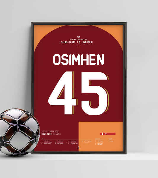 Galatasaray Beats Liverpool with Osimhen’s Penalty (Jersey ver.)