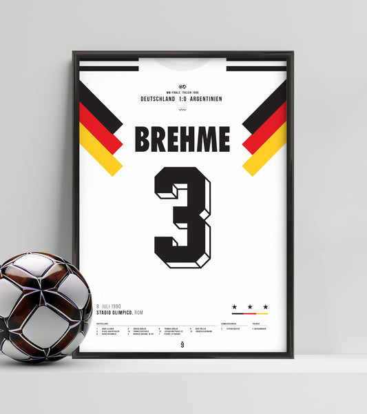Andreas Brehme WC winning penalty vs Argentina 1990 (Jersey ver.)