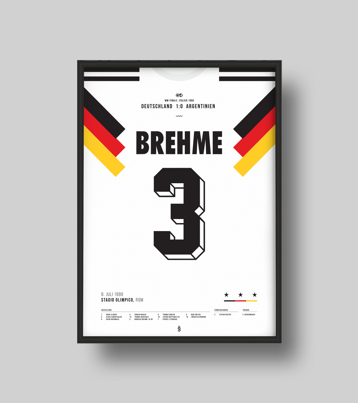 Andreas Brehme, vainqueur de la Coupe du monde contre l'Argentine 1990