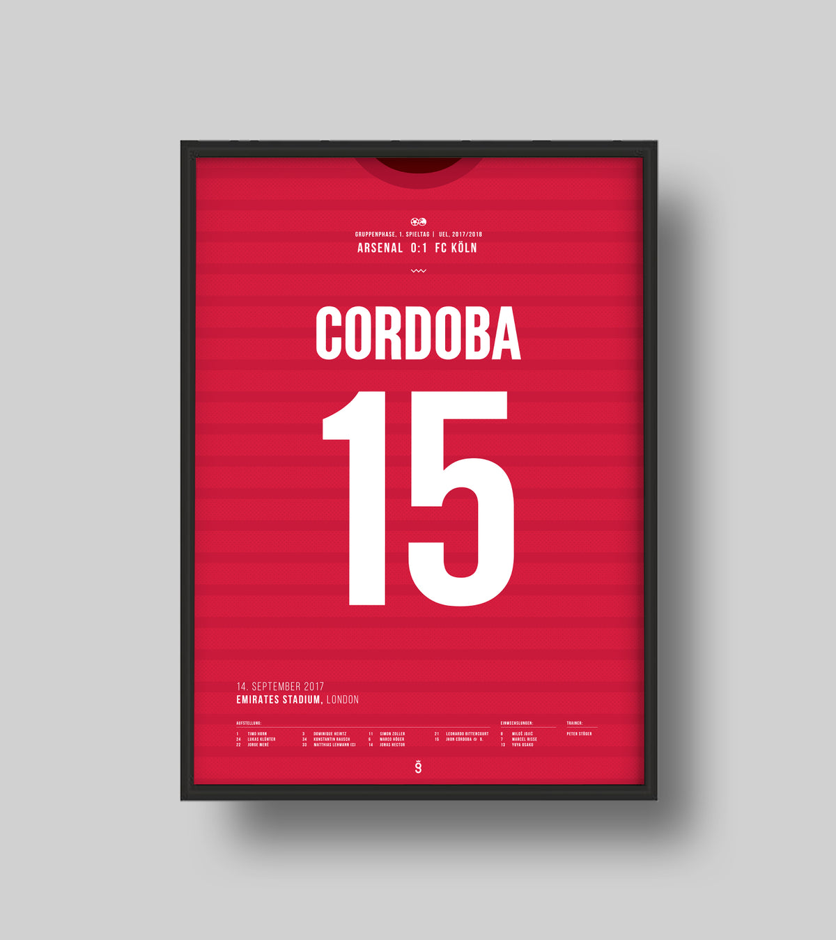 Jhon Córdoba trifft gegen Arsenal