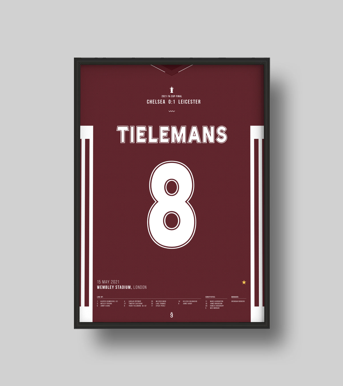 Tielemans Screamer Wins Historic FA Cup Final (Jersey ver.)