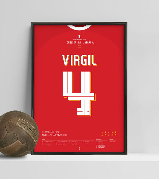Virgil van Dijk goal wins the League Cup for Liverpool (Jersey ver.)