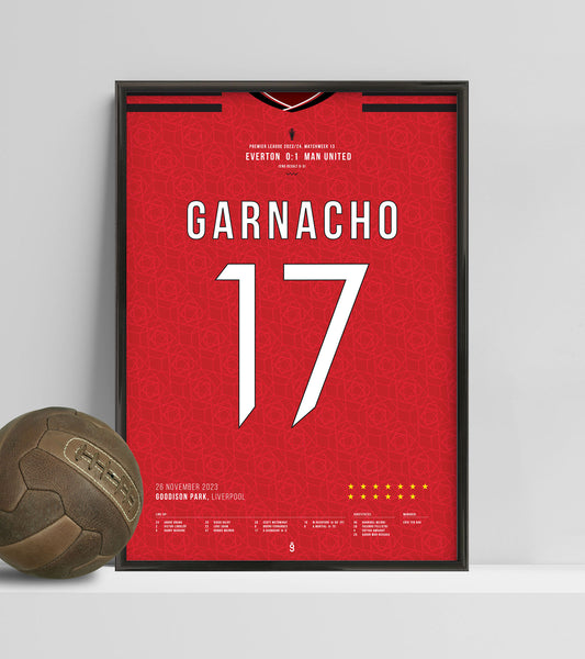 Garnacho's overhead kick vs Everton (Jersey ver.)