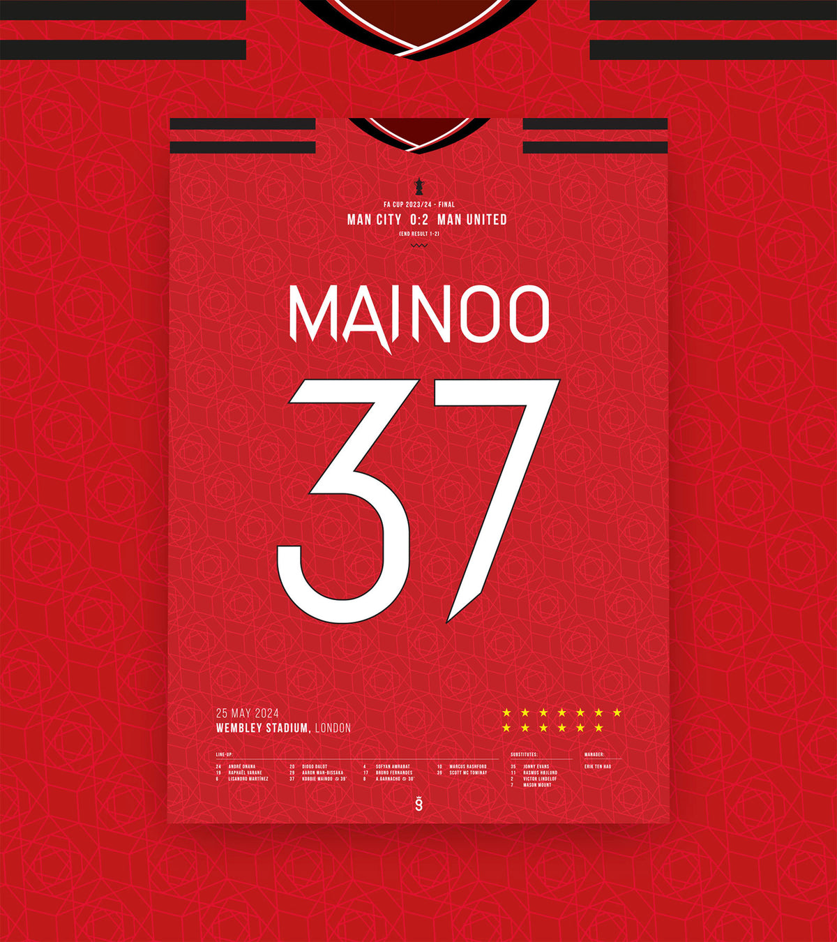 Mainoo Kit Kobbie Mainoo Seals FA Cup Glory for Man United (Jersey ver.) – Goal of ...